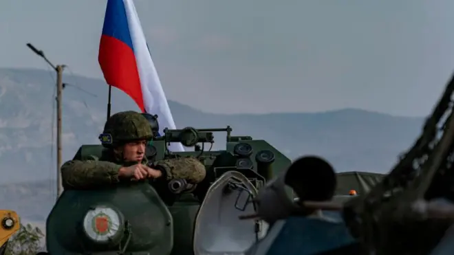 سربازان روسی در قره باغ