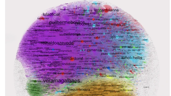 Gráfico mostra o fluxo e a intensidadecasa da lotofácil de hojeinterações no Twitter durante o debate