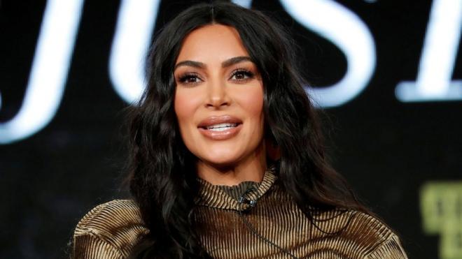 Kim Kardashian en California, en enero de 2020.