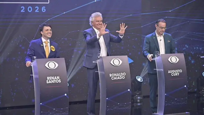 Renan Santos, Ronaldo Caiado e Augusto Cury
