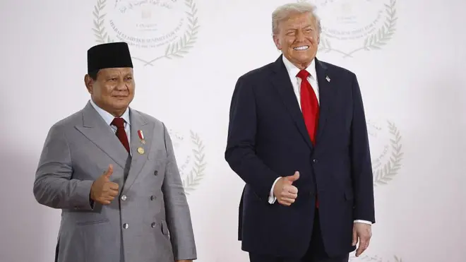 Prabowo, Trump