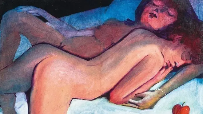 Картину Блэкмена "Фейсбук" посчитал "рекламой продуктов и услуг для взрослых"