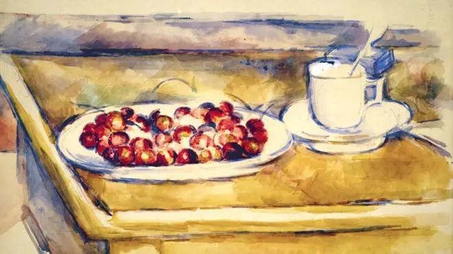 Still Life with Cherries by Paul Cézanne