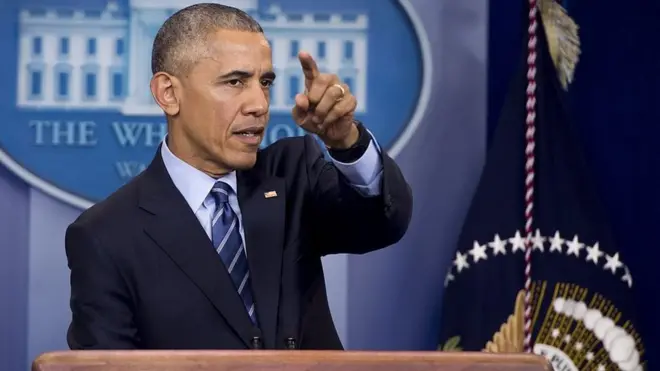 Putin'in siber saldırılardan haberi olduğunu ima eden Obama basın toplantısında "Rusya'da Vladimir Putin'in bilgisi dışında pek bir şey olmaz" dedi.