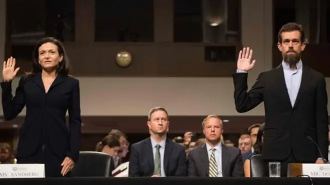 شيريل ساندبرغ و جاك دورسي