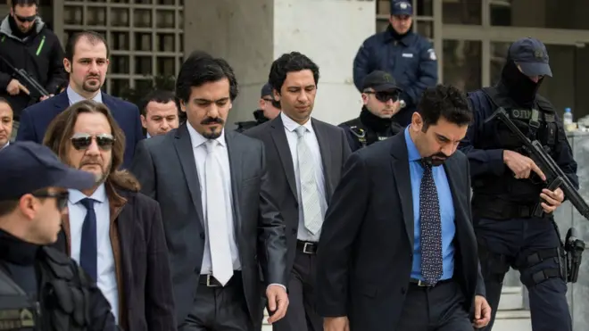 Турецкие военные в Греции