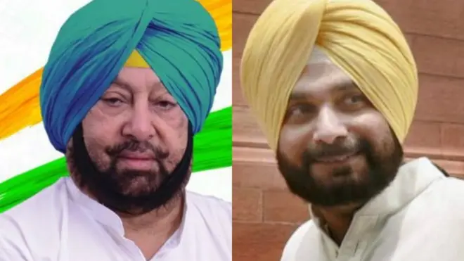 कैप्टेन अमरिंदर सिंह और नवजोत सिंह सिद्धू