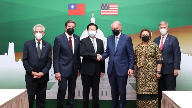 台灣外交部長吳釗燮會見美國五人國會議員代表團