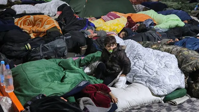 Логистический центр для мигрантов