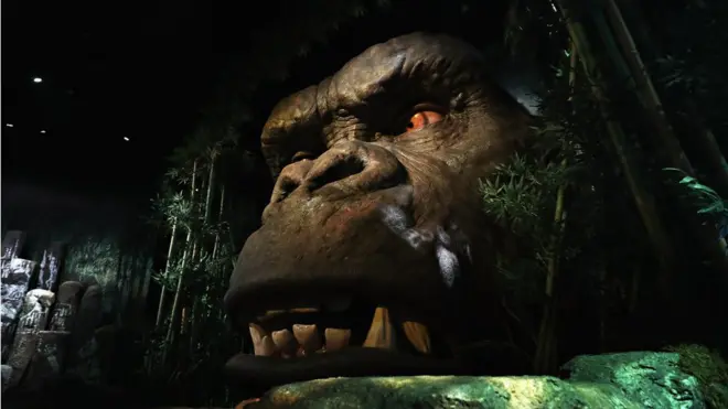 Hình King Kong theo phim Kong: Đảo Đầu lâu ở bảo tàng sáp Madame Tussauds ở New York