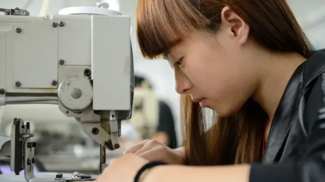 Bags factory in Shenzhen.