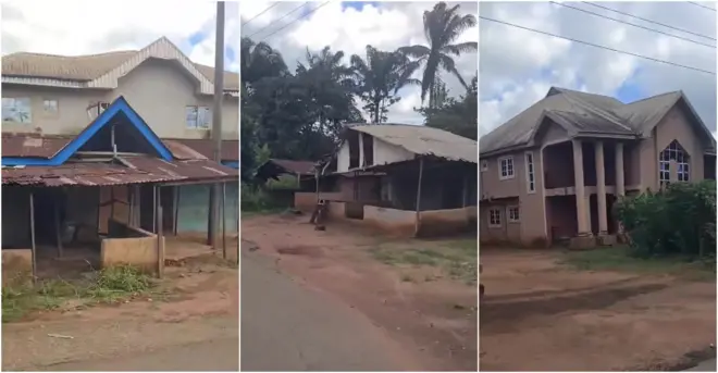 Ụlọ atọ na-enweghi ndị bi n'ime dị n'obodo Isseke nke Anambra Steeti