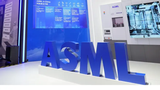 ASML is at the centre of an international row about who should have their chip printing machines