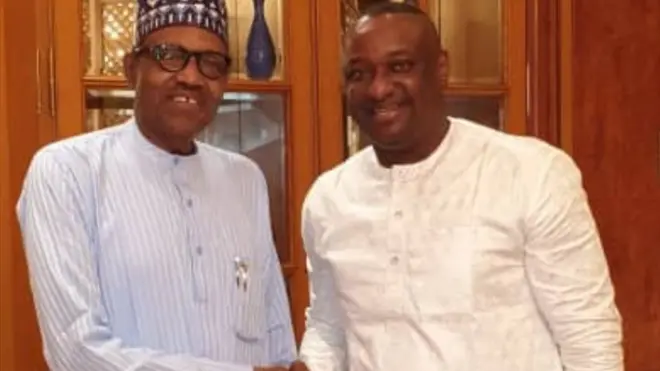 Aworan aar Buhari ati Festus Keyamo