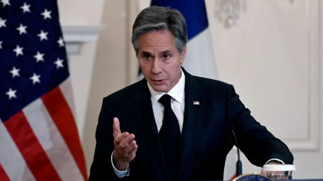 آنتونی بلینکن گفت در حال حاضر تمرکز جهان بر روی اعتراض‌های ایران است