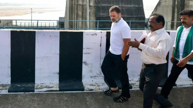 మేడిగడ్డ బరాజ్‌పై రాహుల్ గాంధీ, రేవంత్ రెడ్డి