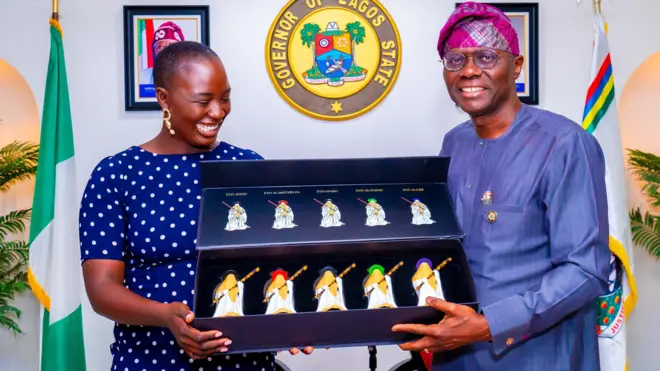Aworan Pelumi Nubi ati Gomina Babajide Sanwo-Olu