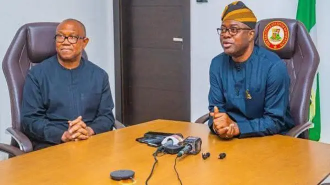 Peter Obi ati Gomina Seyi Makinde