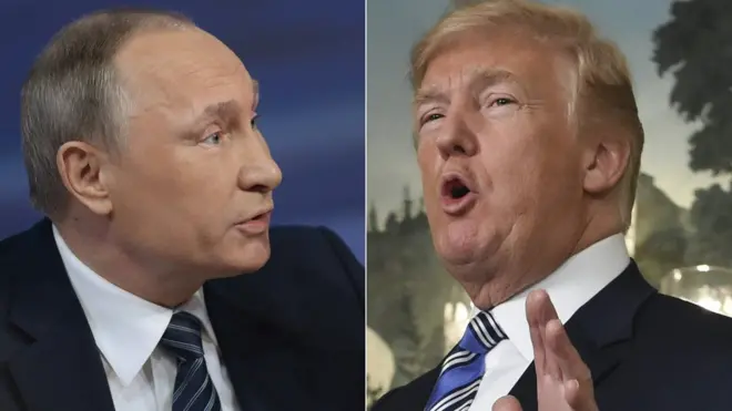 Владимир Путин и Дональд Трамп