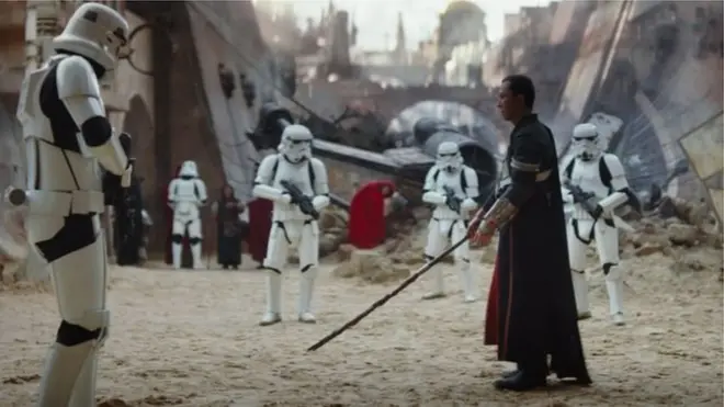 Rogue One: Bir Star Wars Hikayesi filminden bir sahne