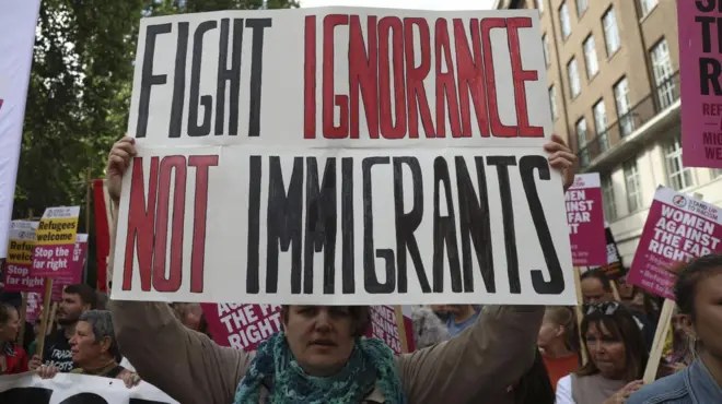 لندن، احتجاج