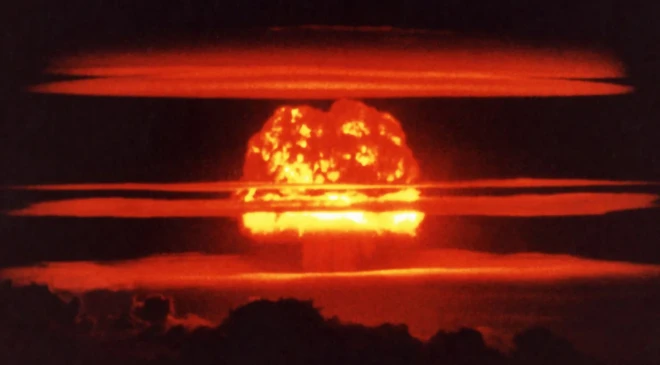 Photo d'une explosion