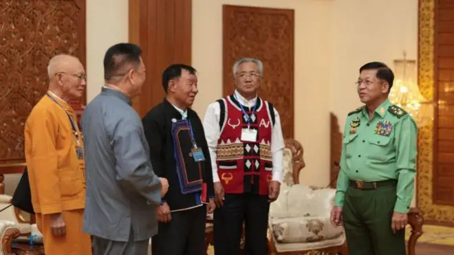 ဝ၊ မိုင်းလား၊ SSPP ဒုတိယဥက္ကဋ္ဌတွေနဲ့ စစ်ကောင်စီဥက္ကဋ္ဌတို့ နေပြည်တော်မှာ ပြီးခဲ့တဲ့နှစ် စက်တင်ဘာလက တွေ့ဆုံခဲ့ပါတယ်။