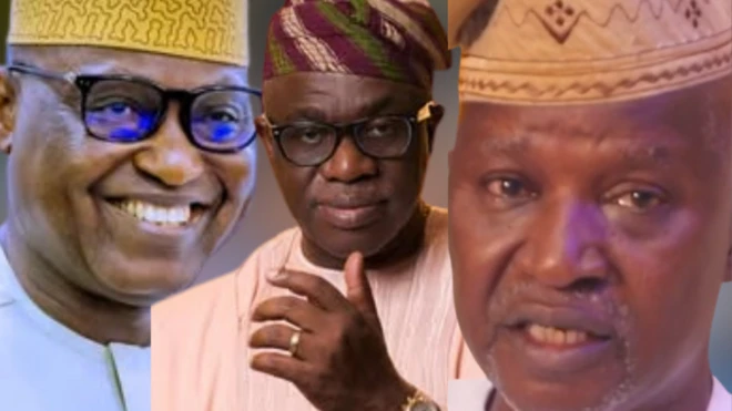 Biodun Oyebanji oludije fẹgbẹ APC, Oluwadare Bejide oludije fẹgbẹ ADC
ati Oluwole Oluyede oludije fẹgbẹ PDP