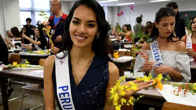 Danea Juanita Panta, miss Pérou en 2016 à Tokyo.