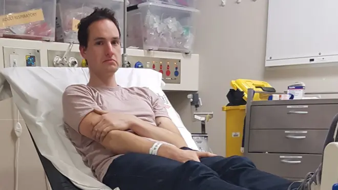 Daniel Reardon in hospita