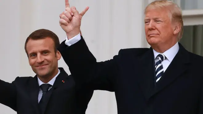 ट्रंप और मैक्रों