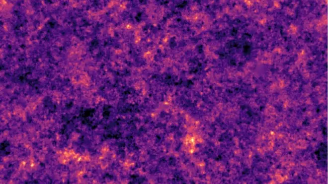 This is the most detailed map of of the distribution of Dark Matter in the Universe. The bright areas represent its highest concentration - which is where galaxies form