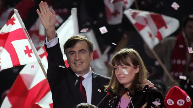 Саакашвілі перед переобранням президентом Грузії у 2008 році