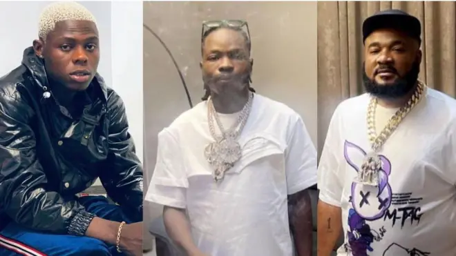 Mohbad, Naira Marley ati Sam Larry