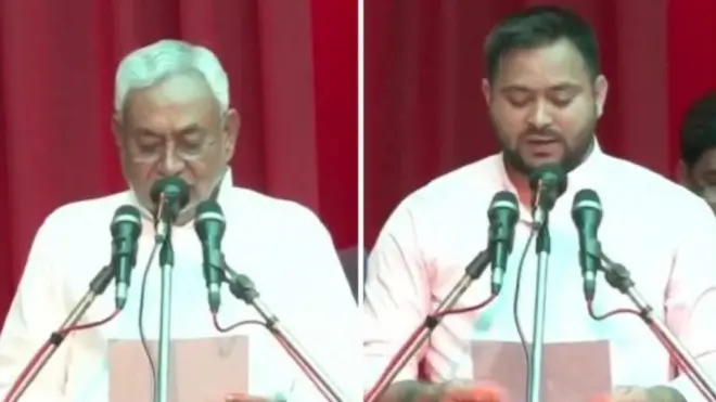 नीतीश कुमार और तेजस्वी यादव