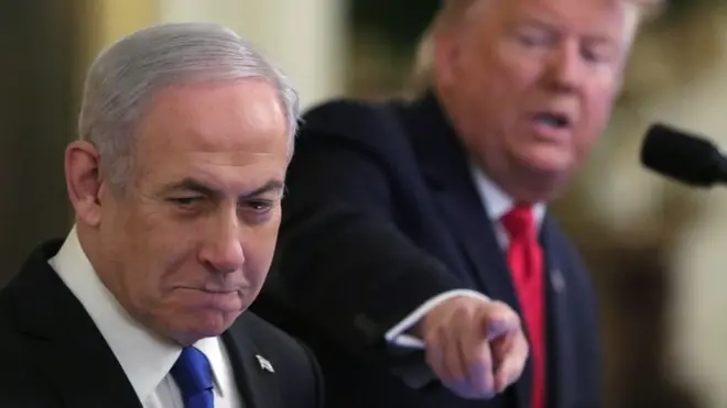 Биньямин Нетаньяху и Дональд Трамп