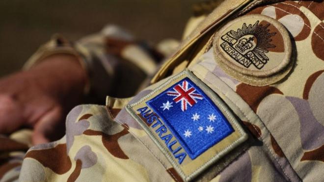 Unidentified Australian soldier