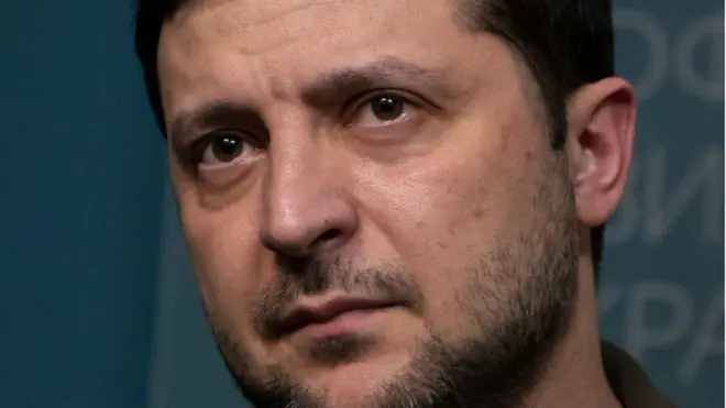 Zelensky en una conferencia de prensa el 3 de marzo