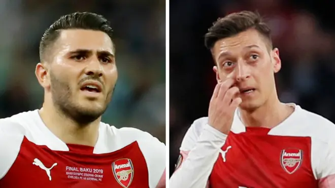 Sead Kolasinac dan Mesut Ozil