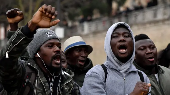 Macerata'daki gösteri