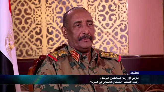 عبدالفتاح البرهان رئيس المجلس العسكري الانتقالي في السودان