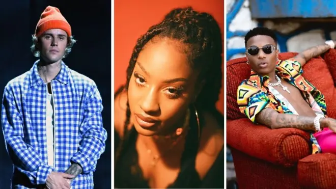 Jusin Bieber, Tems and Wizkid