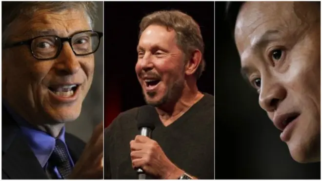 Bill Gates (Microsoft), Larry Ellison (Oracle) e Jack Ma (Alibaba) figuram entre os empresáriosroleta vendatecnologia mais ricos do mundo