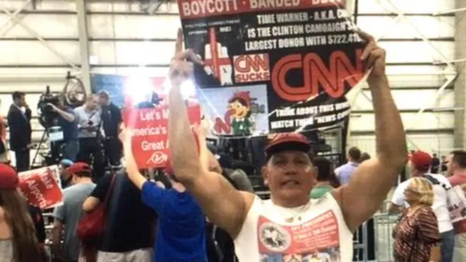 Mr Sayoc's social media accounts featured many anti-Democrat and anti-CNN posts