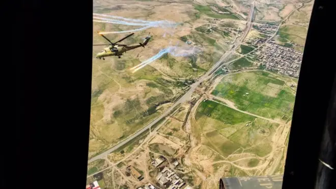 Aerial view of Mosul