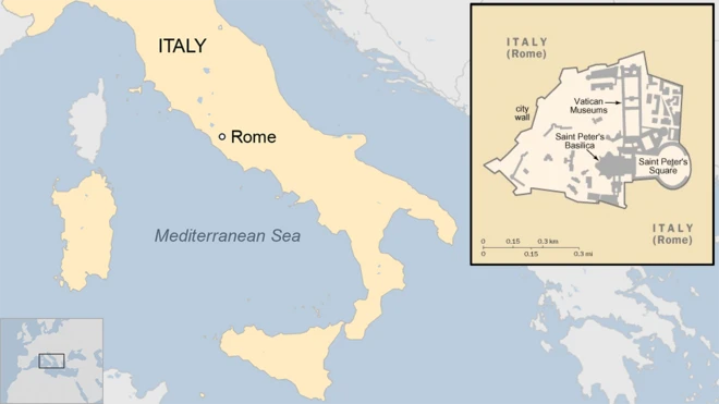 map of the Vatican City