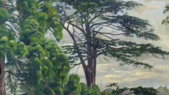 Картину украли из дома-музея Спенсера в его родной деревне в графстве Беркшир