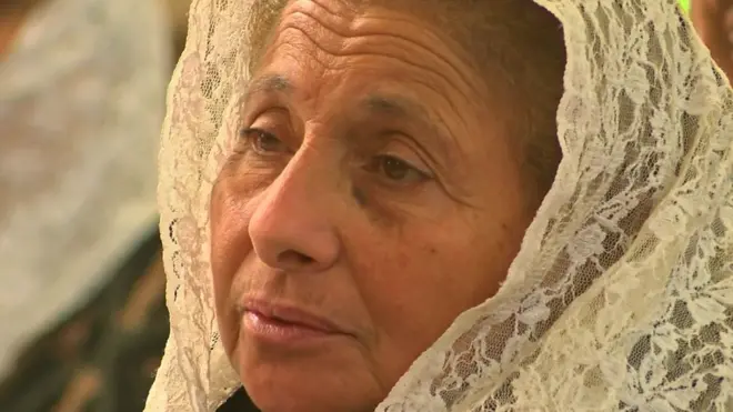 نازحة قبطية من العريش