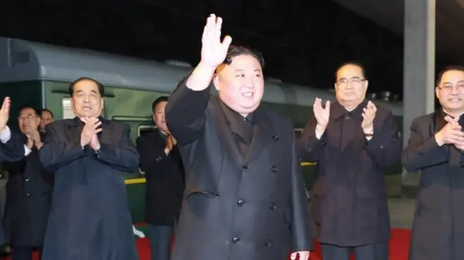 ሃገራዊ ማዕከን ዜና ሰሜን ኮርያ፡ ኪም ናብ ባቡር ክሳፈር ከሎ ዘርእይ ምስሊ ፈንያ