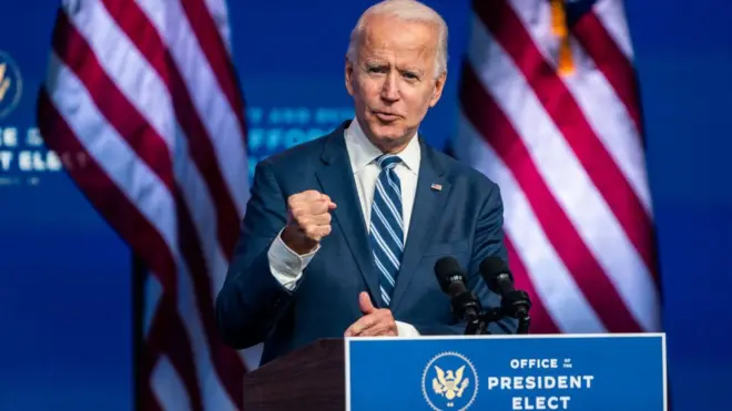 Biden ya suma 290 votos en el Colegio Electoral pero aún quedan algunos estados por definir que podrían incrementar esa cifra.